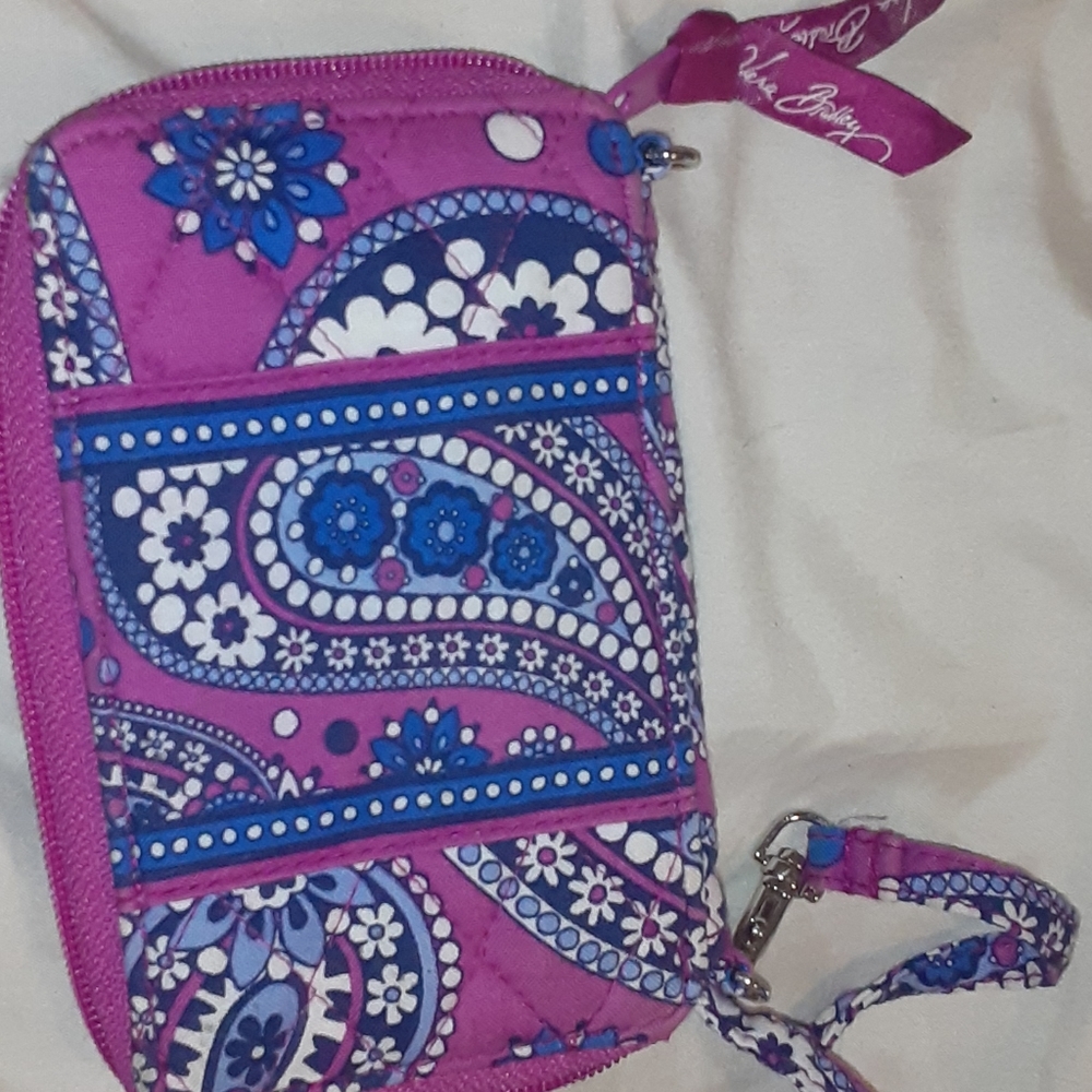 Vera Bradley wallet and cell phone holder wristlet